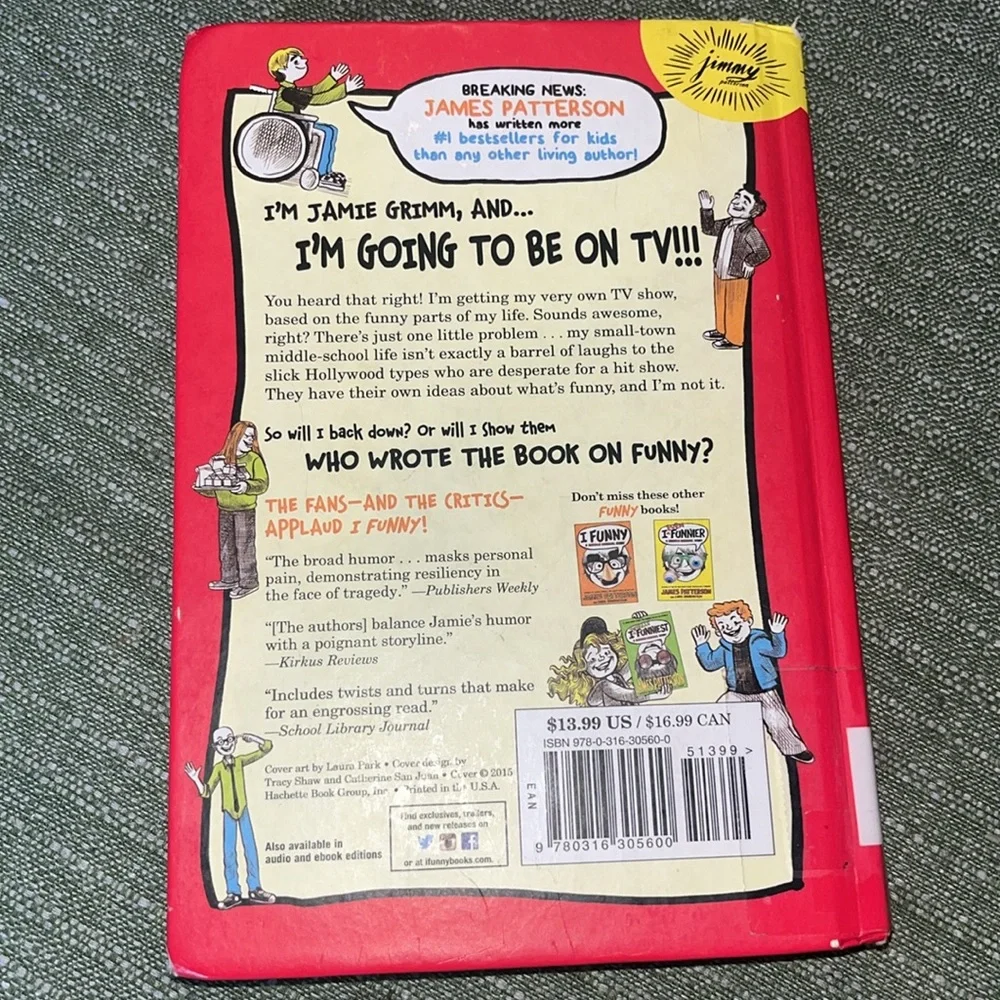 I Funny TV: A Middle School Story Book by James Pattrson EUC Hardcover